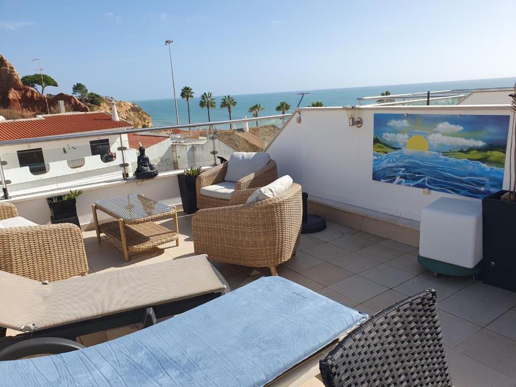 Magnifique Duplex Avec Piscine En Bord De Mer Olhos de Agua (Albufeira) Exterior foto